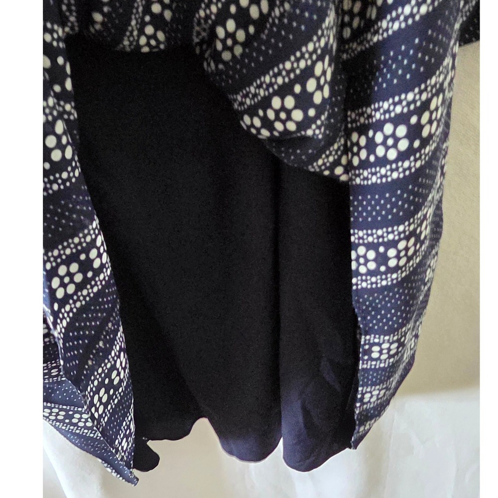 Boden Navy Clemency Shirt Dress US 12 Midi Button-Up Polka Dot Floral Pattern - Picture 11 of 12